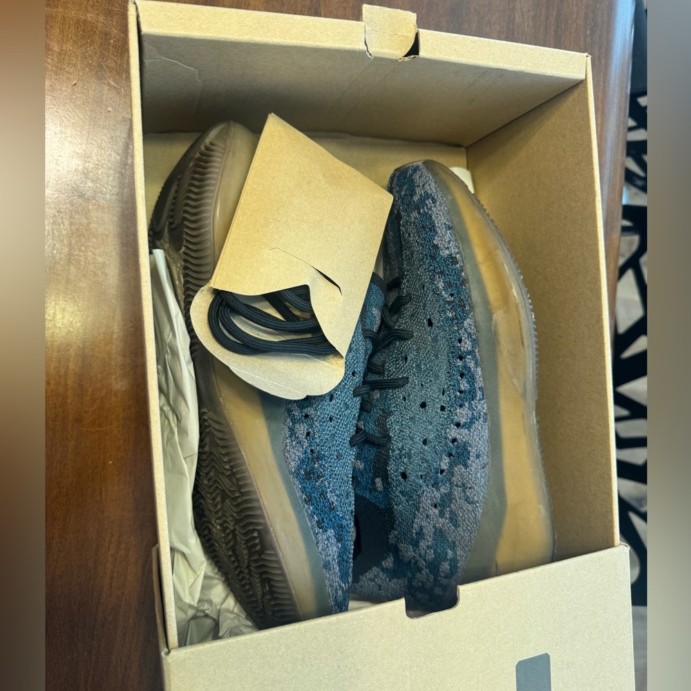 Adidas Yeezy Boost 380 Black Blue Sneakers - Picture 9 of 9